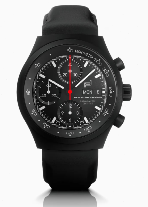 Review Porsche Design Chronograph 1 – All Black Numbered Edition with leather strap WAP07105226LBS watch Price